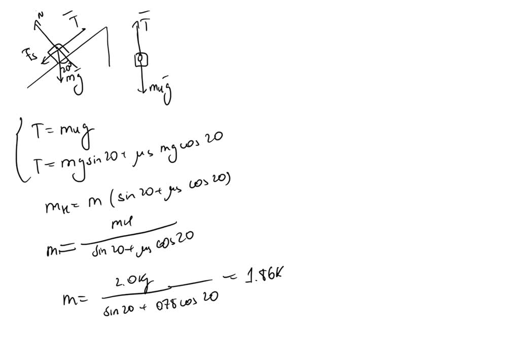 SOLVED: Texts: Part A (Figure 1 shows a block of mass m resting on a 20 ...