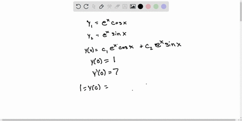 consider-the-second-order-homogeneous-initial-value-problem-yx-2yx-2yx-0-given-that-y1x-ex-cosx-and-y2x-ex-sinx-are-solutions-find-the-solution-that-satisfies-y0-1-and-y0-7-yx