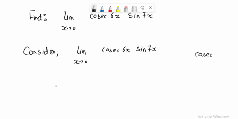 lim-csc-6x-sin-7x-71211