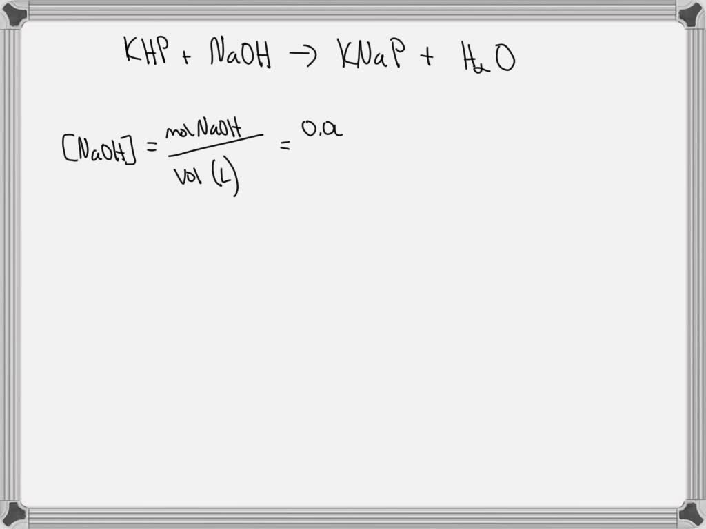 SOLVED If the initial buret reading for the NaOH titrant is 2.1 mL and