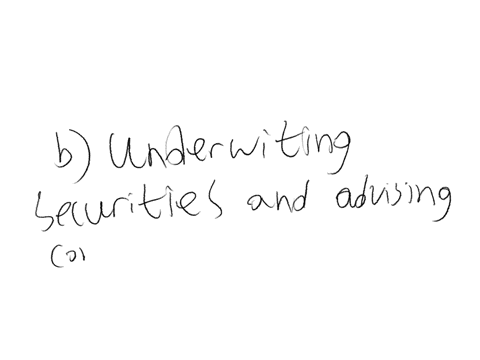 the-main-roles-of-investment-banks-are-group-of-answer-choices-a-underwriting-securities-and-providing-checking-accounts-to-consumers-b-underwriting-securities-and-advising-companies-on-merger-and-acq