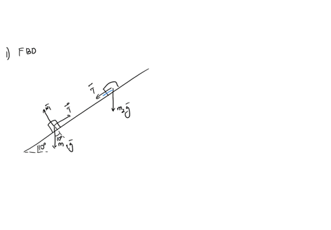 q5-two-objects-one-3kg-the-other-8-kg-are-on-slope-at-102-above-the-horizontal-they-are-connected-by-rope-paral-llel-to-the-slope-the-3-kg-object-is-lower-down-the-slope-and-has-no-friction-27628