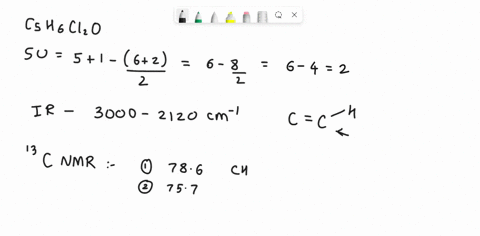 struc-from-spec-i-5-compound-q-gives-the-following-data-deduce-its-structure-cshcho-ir-30002120-cm-there-is-no-absorption-3500-3100-or-2000-1500-cm-c-nmr-786-757-734-680570-ppm-h-nmr-544j-7-08354