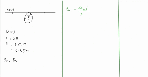 thin-conducting-wire-is-bent-into-the-shape-shown-in-the-figure-the-circular-portion-of-the-wire-has-radius-35-0-cm-the-wire-is-in-the-plane-of-the-screen-and-carries-current-2-00-whatis-the-27233
