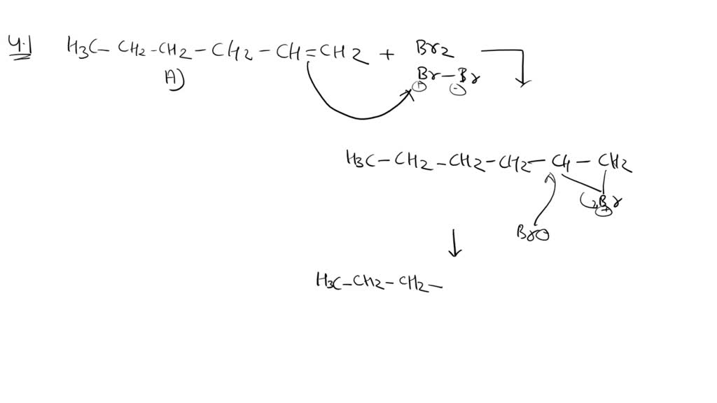 SOLVED QUESTION 4 Two test tubes A and B contain hex1ene and hexane