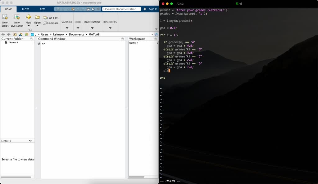 Solved 25 marks write a matlab code that takes the grade letters