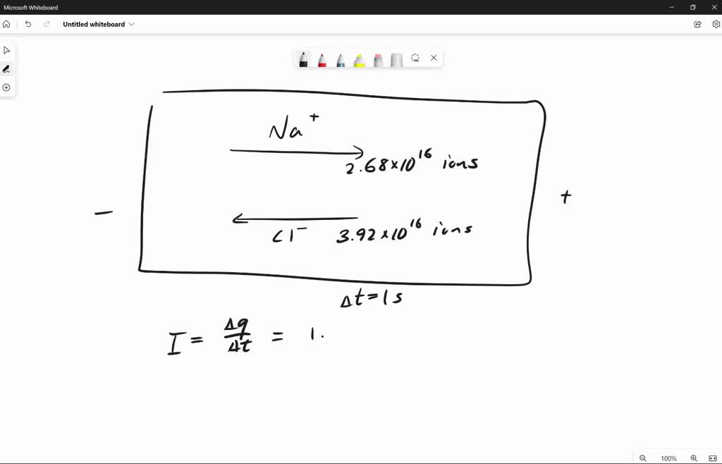 SOLVED Current passes through a solution of sodium chloride. In 1.00 s