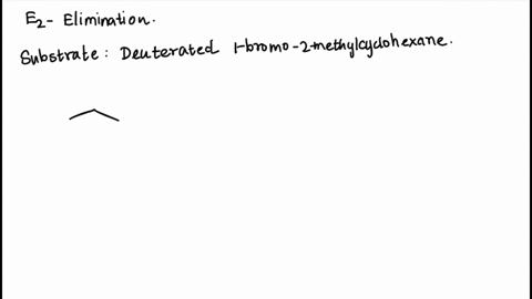explain-why-the-following-deuterated-1-bromo-2-methylcyclohexane-undergoes-dehydrohalogenation-by-he-e2-mechanism-to-give-only-the-indicated-product-87482