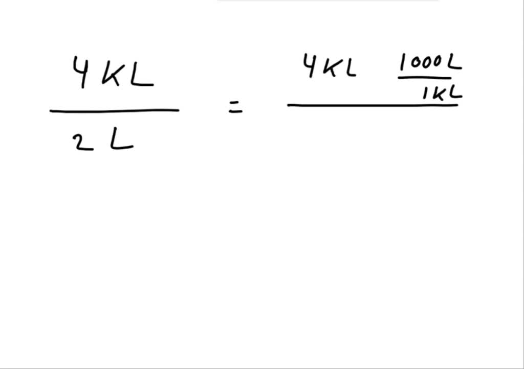 SOLVED The school has asked you to bring in 4kL of soda for a party