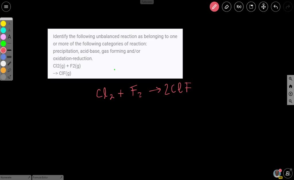 Video Solution: Identify The Following Unbalanced Reaction As Belonging 