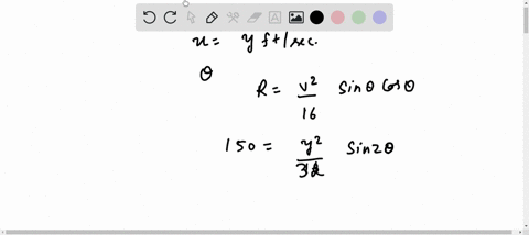 if-a-particle-is-fired-from-ground-level-with-initial-velocity-of-y-ftsec-horizontal-the-range-r-of-the-and-at-an-angle-of-0-with-the-projectile-is-given-by-sin-9cos-0-16-if-v-80-ftisec-appr-92215
