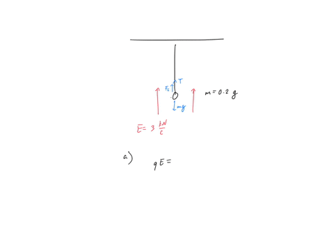a-0200-g-ball-in-air-hangs-from-a-thread-in-a-uniform-vertical-electric-field-of-300-mathrmkn-math-2-70159