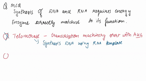 enzymes-and-energy-are-required-for-the-synthesis-of-dna-and-rna-which-enzyme-is-correctly-linked-with-its-function-telomerase-ensures-that-the-transcription-machinery-starts-with-the-codon-52782