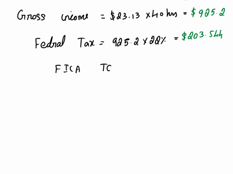 you-are-an-hourly-paid-employee-who-is-paid-on-a-weekly-basis-you-are-making-2313-per-hour-and-work-40-hours-per-week-taxes-are-federal-22-fica-765-and-state-3-you-also-contribute-to-your-re-73652
