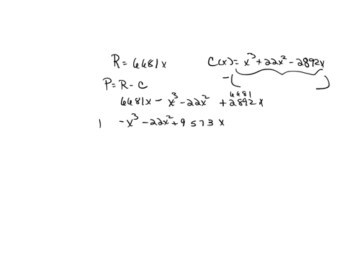 suppose-that-a-revenue-function-is-given-as-rx6681x-and-a-cost-function-is-given-as-cxx322x22892x-where-x-is-the-number-of-items-what-production-level-x-maximizes-profit-your-answer-should-b-92052
