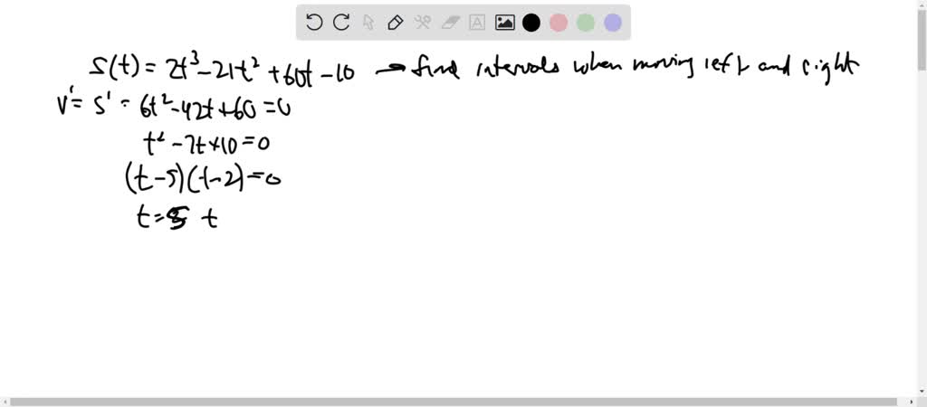 SOLVED: The position of an object at any time t (in hours) is given by ...