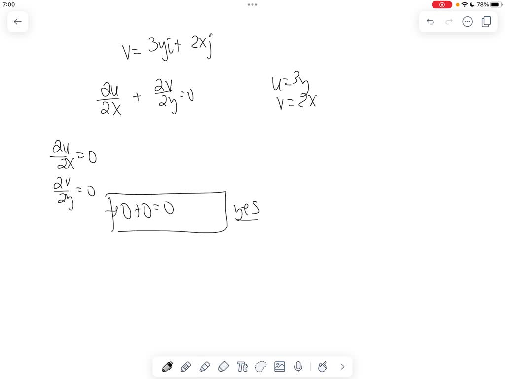 SOLVED: Problem A two-dimensional incompressible flow is given by the ...