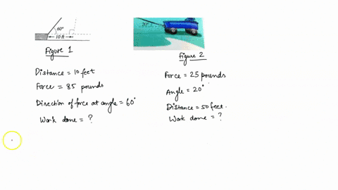 61-work-an-object-is-pulled-10-feet-across-a-floor-using-force-of-85-pounds-the-direction-of-the-force-is-60-above-the-horizontal-see-figure-find-the-work-done-85-1b-209-60-10-ft-not-drawn-t-72181