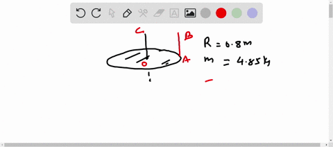 a-uniform-thin-disk-radius-08-meters-and-mass-485-kilograms-is-rotating-around-an-axis-perpendicular-to-the-disks-flat-face-ie-parallel-to-the-disks-central-axis-but-passing-through-the-oute-04478
