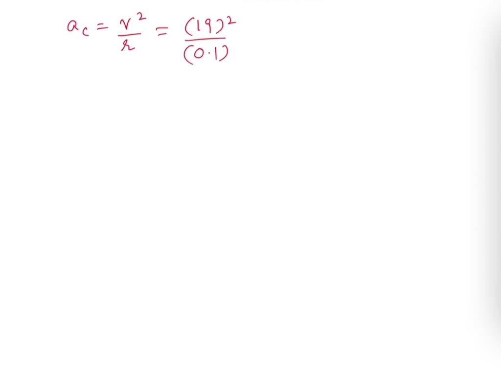 SOLVED What is the centripetal acceleration of a small Laboratory