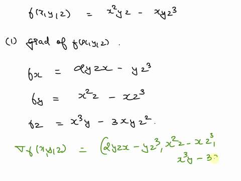 fx-y-z-x2yz-xyz3-p2-1-1-u-0-4-5-3-5-a-find-the-gradient-of-f-fx-y-z-b-evaluate-the-gradient-at-the-point-p-f2-1-1-c-find-the-rate-of-change-of-f-at-p-in-the-direction-of-the-vector-u-duf2-1-20186