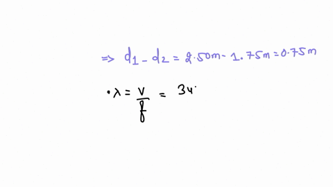 two-speakers-that-are-emitting-the-same-frequency-in-phase-with-each-other-are-separated-by-175-m-assume-velocity-of-sound-is-341-ms-ifa-person-stands-250-m-directly-in-front-of-one-of-the-s-68955