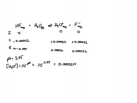 what-is-the-concentration-of-hydrofluoric-acid-in-a-solution-of-hf-ka-68-x-10-4-with-a-ph-of-365-06362