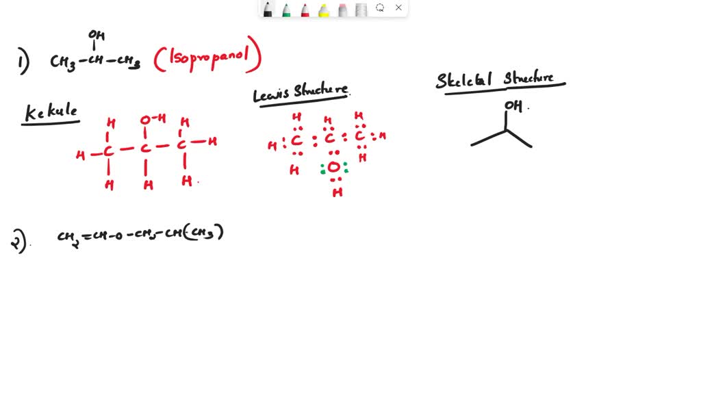 Lewis Structure Of Propan 2 ol CH3CH OH CH3 47 OFF