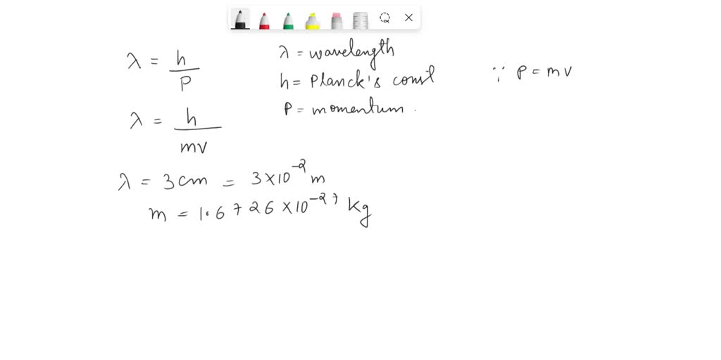 SOLVED: To what speed must a proton be accelerated for it to have a de ...