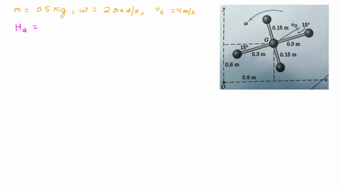 problem-3-520-points-each-of-the-five-connected-particles-has-wass-of-05-kg-and-g-is-the-mass-center-of-the-system_-certain-instant-the-angular-velocity-ofthe-body-is-0-2-rads-and-the-linear-52793