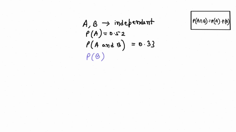 find-pb-give-your-answer-correct-to-two-decimal-places-a-and-b-are-independent-eventspa-052-and-pa-and-b-033-62408
