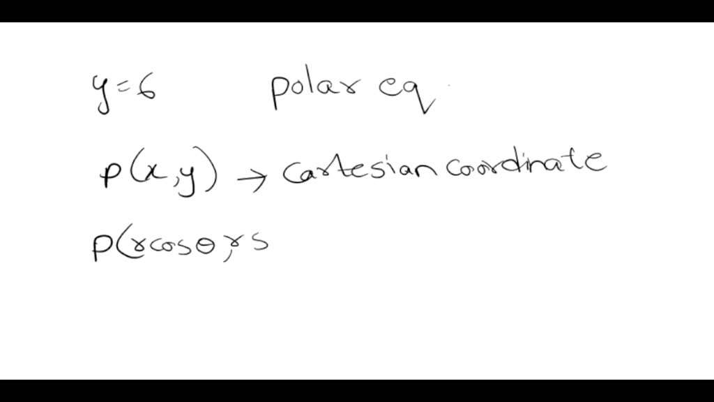 SOLVED Find a polar equation for the curve represented by the given
