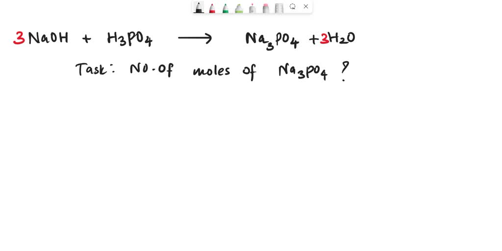 SOLVED: The salt formed from the reaction of H3PO4 and NaOH will be ...