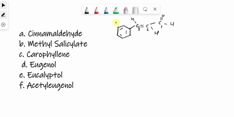 how-many-peaks-would-you-expect-to-see-in-the-13c-nmr-spectrum-of-each-of-the-following-compounds-a-cinnamaldehyde-b-methyl-salicylate-c-carophyllene-d-eugenol-e-eucalyptol-f-acetyleugenol-52628