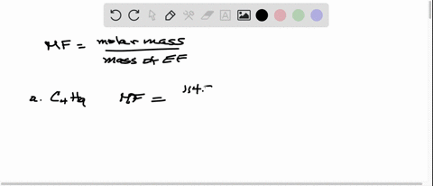 the-molar-mass-and-empirical-formula-of-several-compounds-are-listed-find-the-molecular-formula-of-each-compound-a-c4h9-11422-gmol-b-ccl-28477-gmol-c-c3h2n-31229-gmol-3
