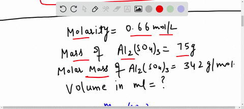 calculate-the-volume-in-milliliters-of-a-066moll-aluminum-sulfate-solution-that-contains-750g-of-aluminum-sulfate-al2so43-round-your-answer-to-2-significant-digits-07785