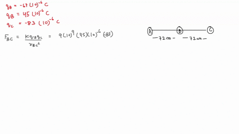 three-particles-are-placed-in-line-the-left-particle-has-a-charge-of-67-x-10-6-c-the-middle-45-x-10-6-c-and-the-right-83-x-10-6-c-the-middle-particle-is-72-cm-fro-each-of-the-others-a-find-t-94457