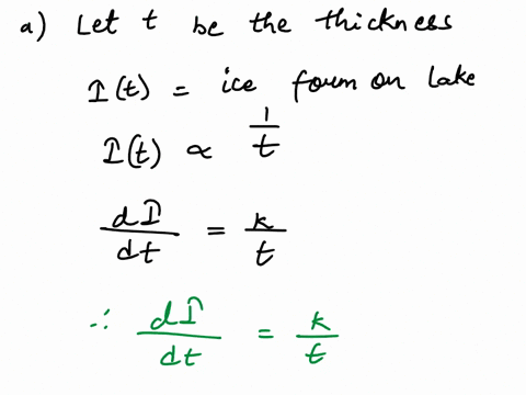 5-3-points-details-the-rate-at-which-ice-forms-on-a-lake-is-inversely-proportional-to-the-thickness-of-the-ice-suppose-the-ice-is-1-inches-thick-when-t-0-and-2-inches-thick-when-t-3-days-a-w-09255