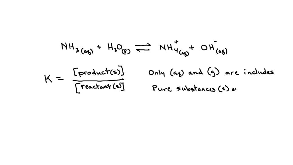 SOLVED: Write The Equilibrium Constant Expression, K, For The Following ...