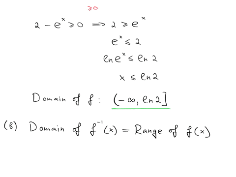 a-find-the-domain-of-fx-sqrt2-ex-b-find-the-domain-of-f-1x