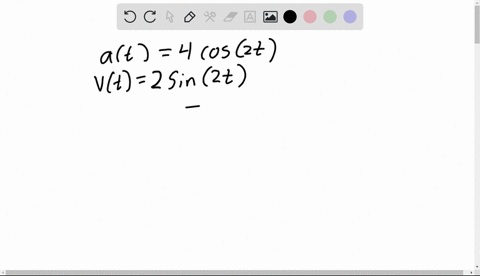 a-particle-moves-along-the-x-axis-in-such-a-way-that-its-acceleration-at-time-t-for-t-0-is-given-by-at4cos2t-at-time-t-0-the-velocity-of-the-particle-is-v01-and-its-position-is-x00-write-an-18122