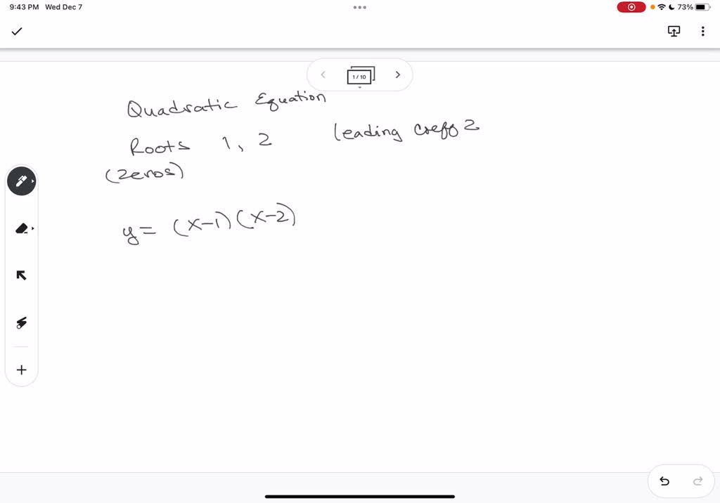 solved-write-the-quadratic-equation-whose-roots-are-1-and-2-and-whose