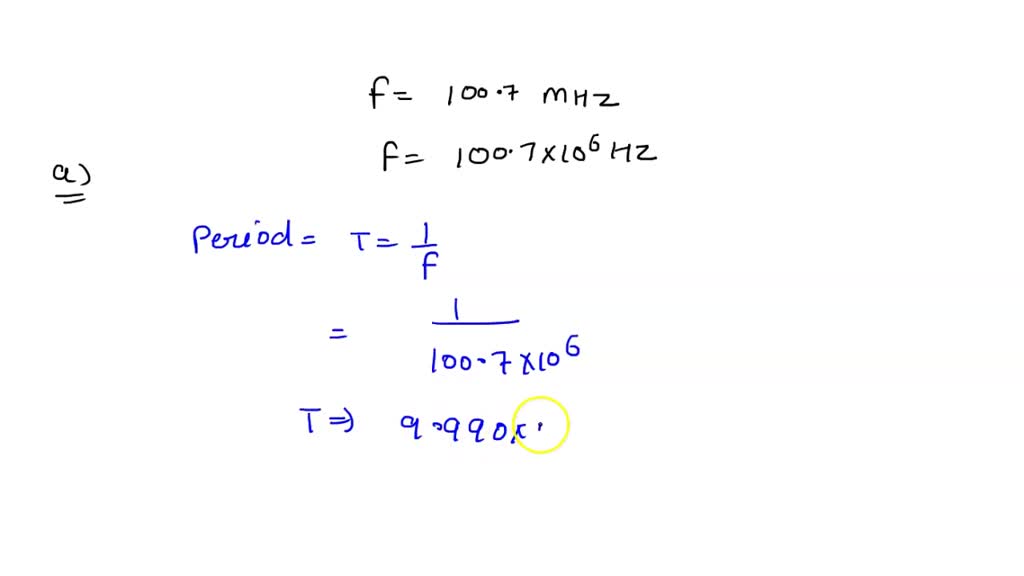 SOLVED A certain FM radio station broadcasts jazz music at a frequency