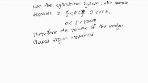 point find the volume of the wedge shaped region figure 1