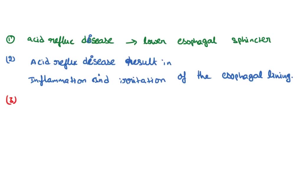 SOLVED Question 4 of 8 Acid reflux disease is caused by a compromised . stomach lining
