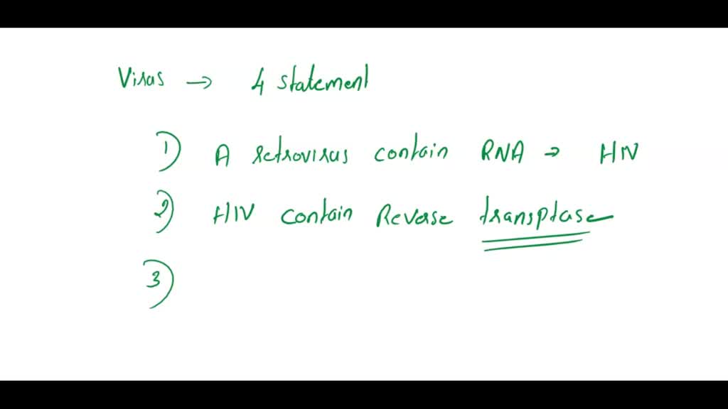 SOLVED Which statements about viruses are true? Select the four