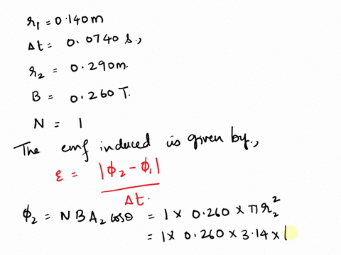 a-circular-coil-of-radius-0140-m-contains-a-single-turn-and-is-located-in-a-constant-magnetic-field-of-magnitude-0260-t-the-magnetic-field-has-the-same-direction-as-the-normal-to-the-plane-o-24862