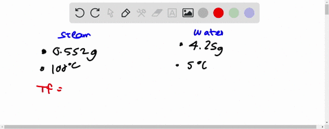 a-sample-of-steam-with-a-mass-of-0552-g-at-a-temperature-of-100-c-condenses-into-an-insulated-container-holding-425-g-of-water-at-50-c-assuming-that-no-heat-is-lost-to-the-surroundings-what-is-the-f-2