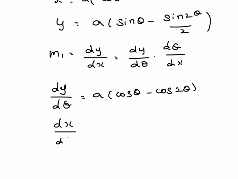 Angle between find the the radius vector and the tangent for...