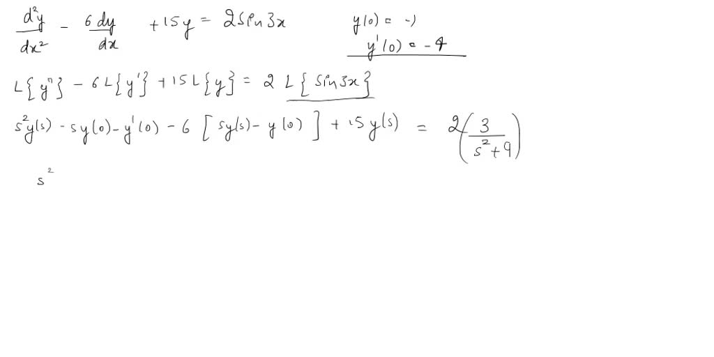 Solved Use Laplace Transform Method To Solve The Ordinary Differential